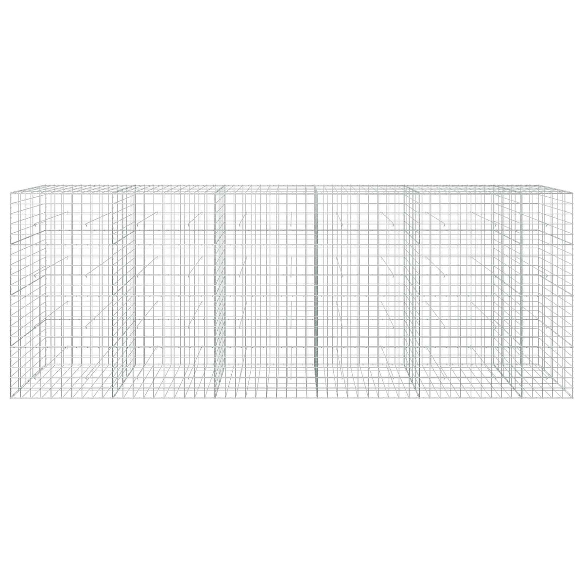 vidaXL Gabion z drutem 5 mm i siatką 10x10 cm 550x50x200 cm