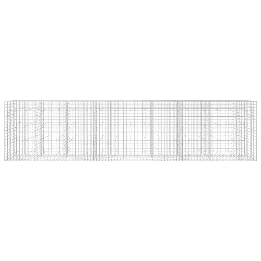 vidaXL Gabion z drutem 5 mm i siatką 10x10 cm 850x50x200 cm