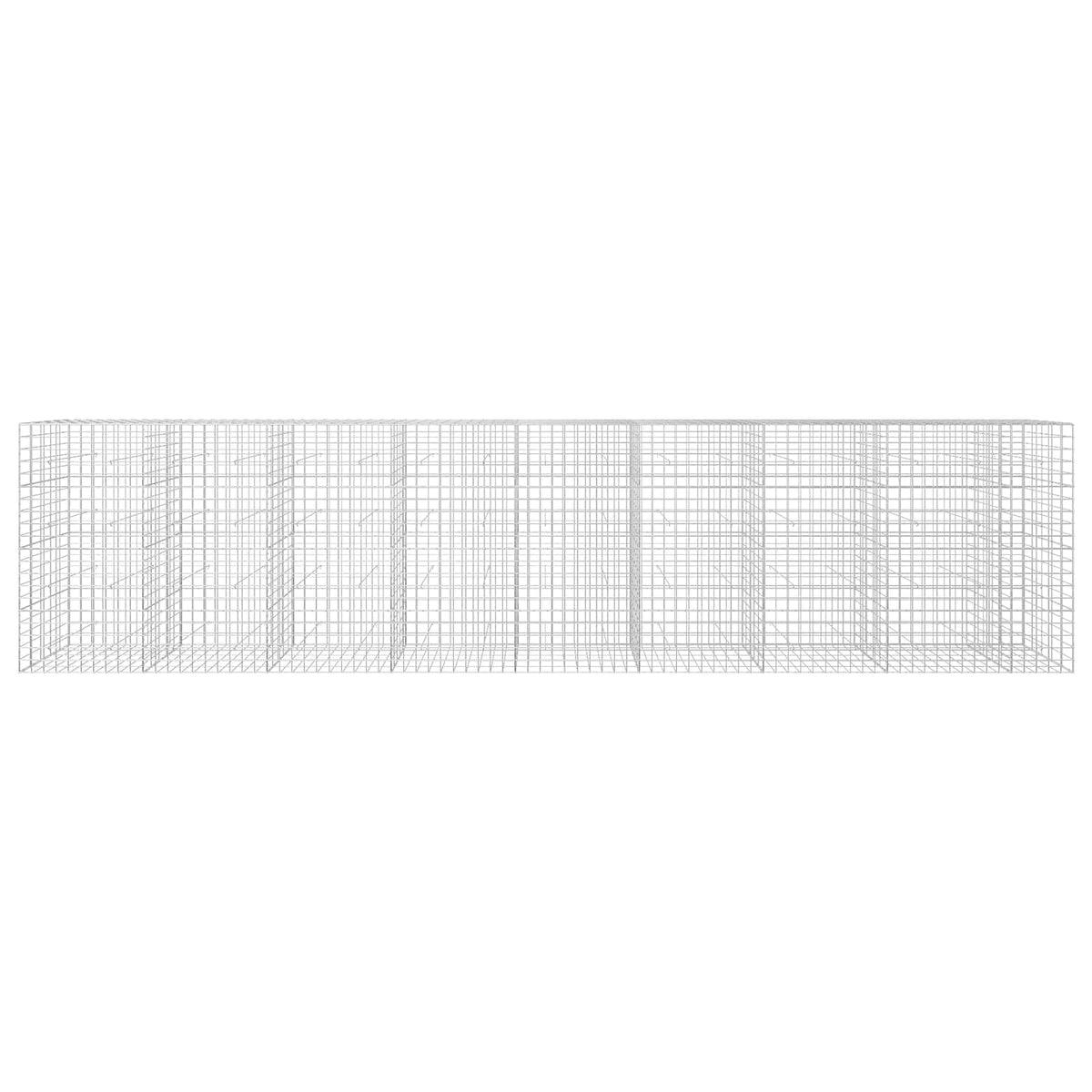 vidaXL Gabion z drutem 5 mm i siatką 10x10 cm 850x50x200 cm