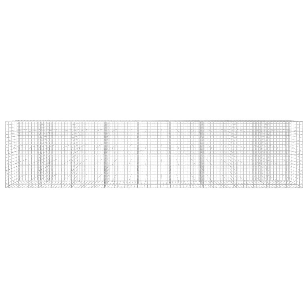 vidaXL Gabion z drutem 5 mm i siatką 10x10 cm 900x50x200 cm