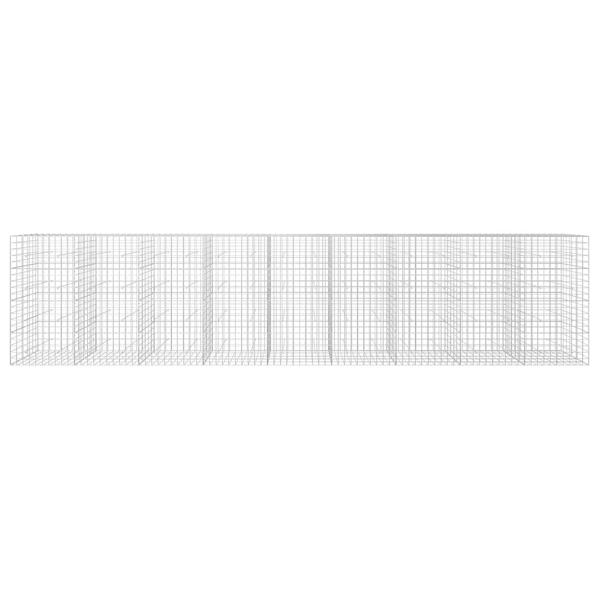 vidaXL Gabion z drutem 5 mm i siatką 10x10 cm 900x50x200 cm
