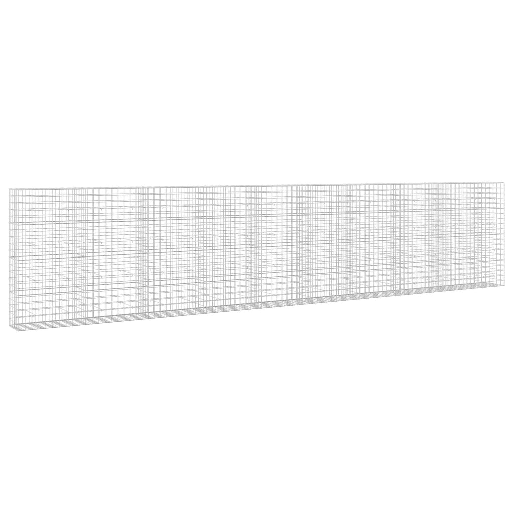 vidaXL Gabion z drutem 5 mm i siatką 10x10 cm 950x50x200 cm
