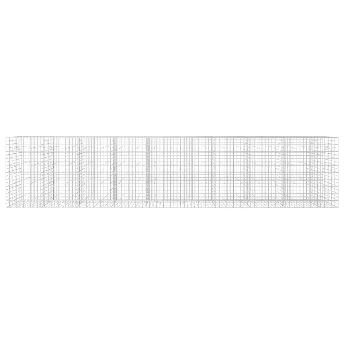vidaXL Gabion z drutem 5 mm i siatką 10x10 cm 950x50x200 cm