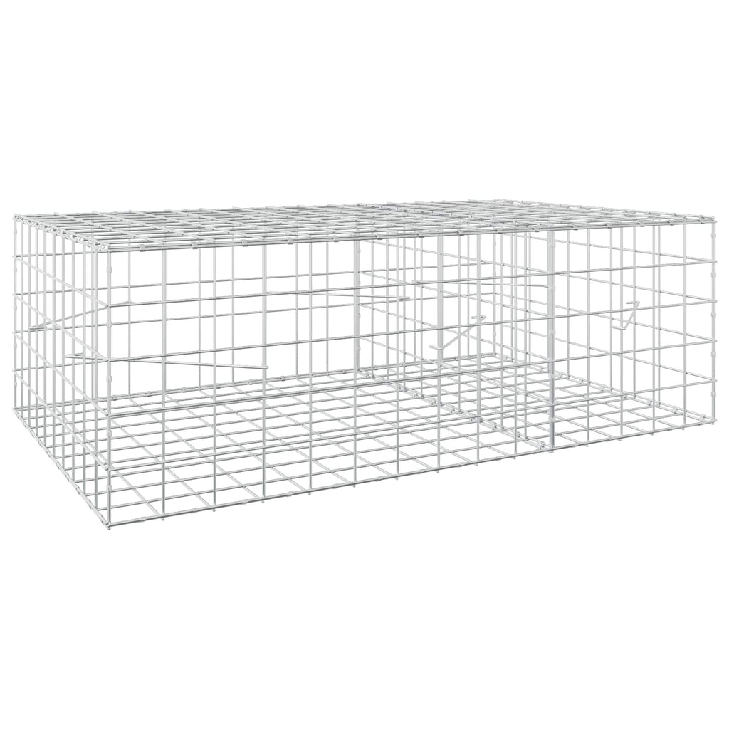 vidaXL Gabion z drutem 5 mm i siatką 10x10 cm 150x100x50 cm