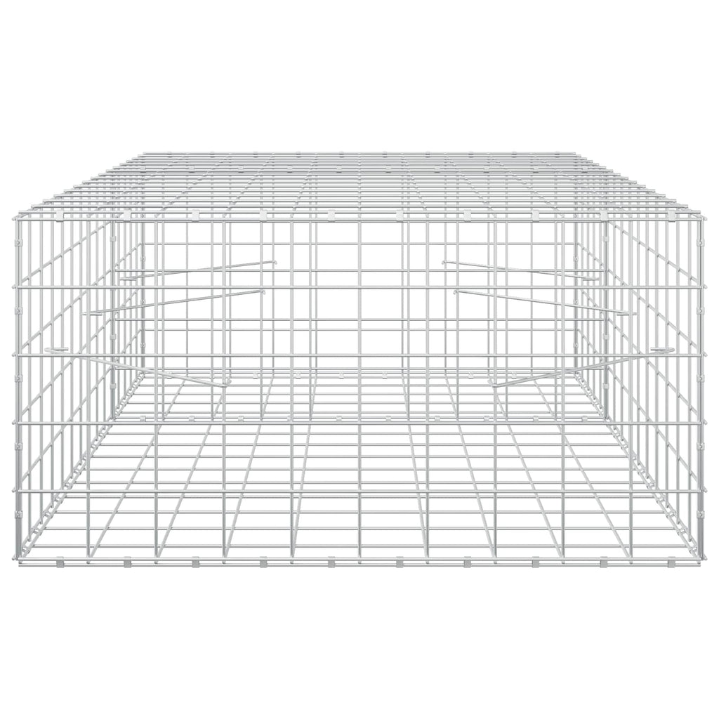 vidaXL Gabion z drutem 5 mm i siatką 10x10 cm 150x100x50 cm