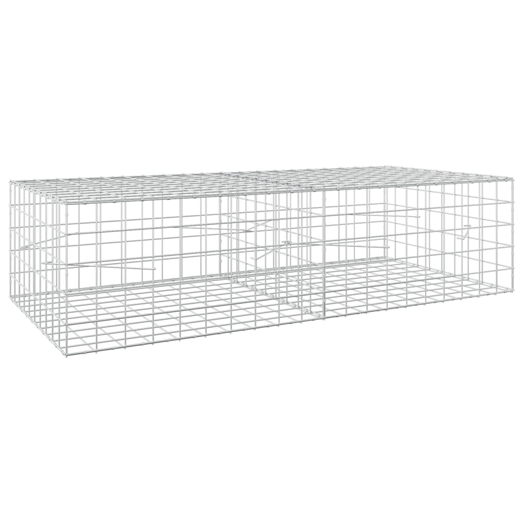 vidaXL Gabion z drutu 5 mm i siatką 10x10 cm 200x100x50 cm