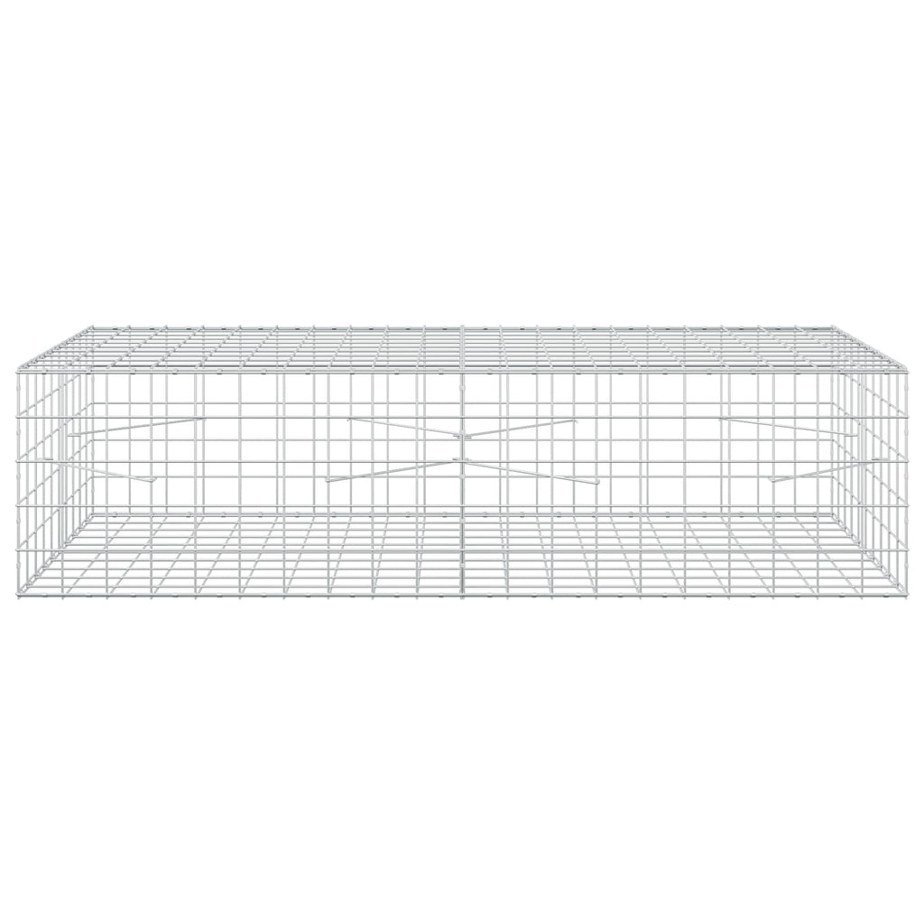 vidaXL Gabion z drutu 5 mm i siatką 10x10 cm 200x100x50 cm