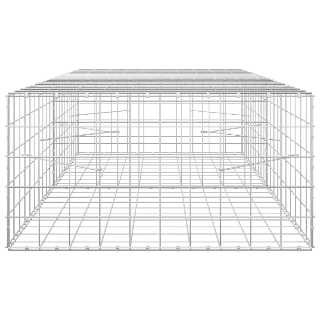 vidaXL Gabion z drutu 5 mm i siatką 10x10 cm 200x100x50 cm