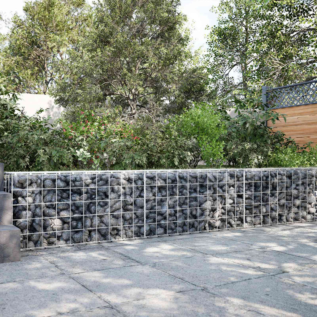 vidaXL Gabion z drutem 5 mm i siatką 10x10 cm 250x100x50 cm
