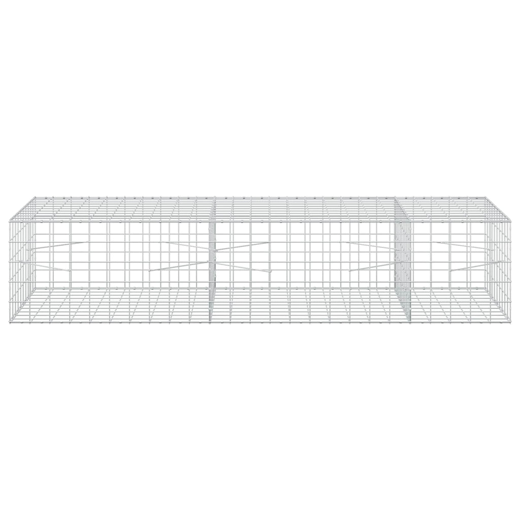 vidaXL Gabion z drutem 5 mm i siatką 10x10 cm 250x100x50 cm