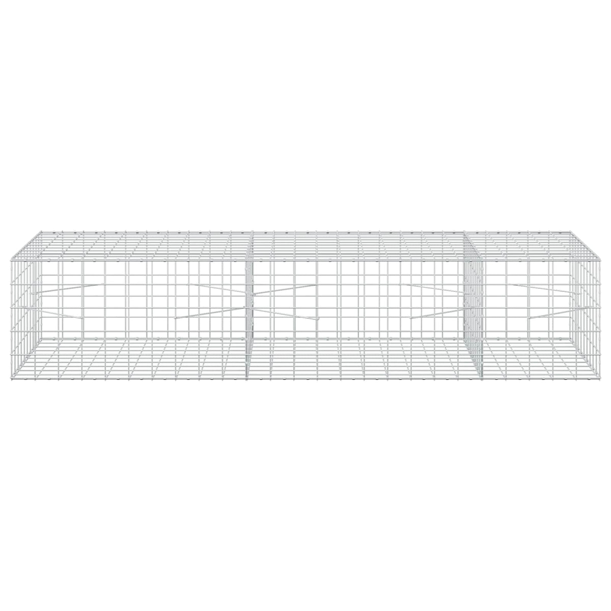 vidaXL Gabion z drutem 5 mm i siatką 10x10 cm 250x100x50 cm