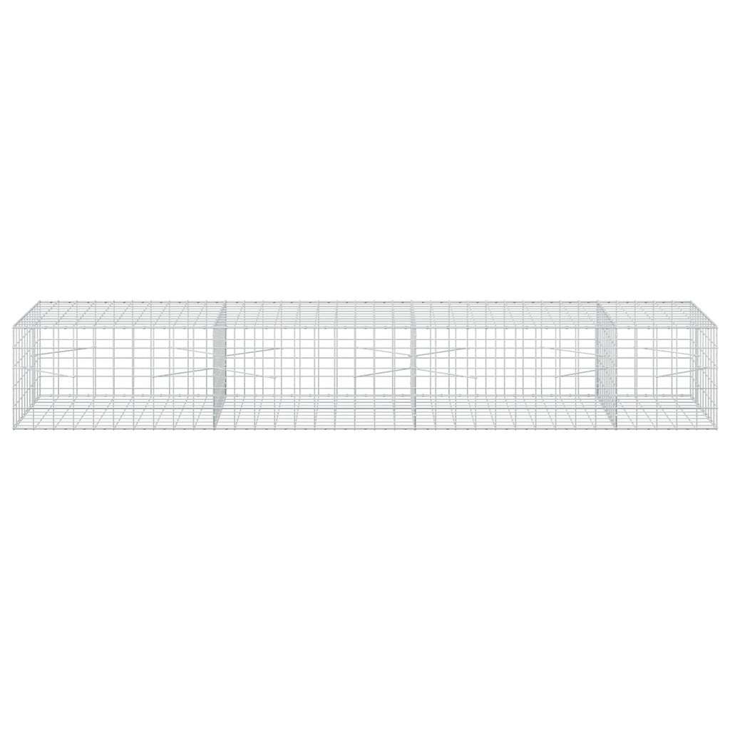 vidaXL Gabion z drutem 5 mm i siatką 10x10 cm 350x100x50 cm