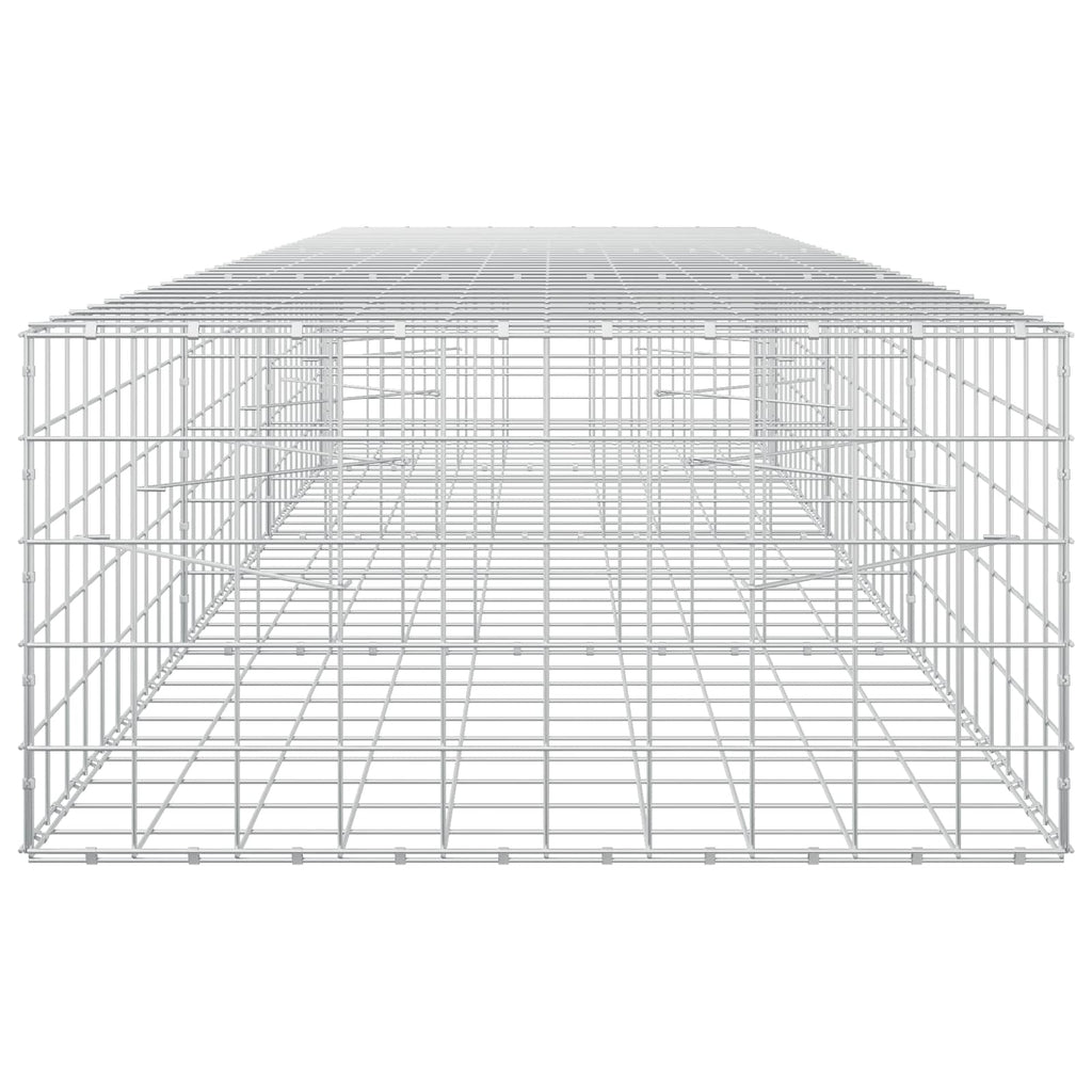 vidaXL Gabion z drutem 5 mm i siatką 10x10 cm 350x100x50 cm