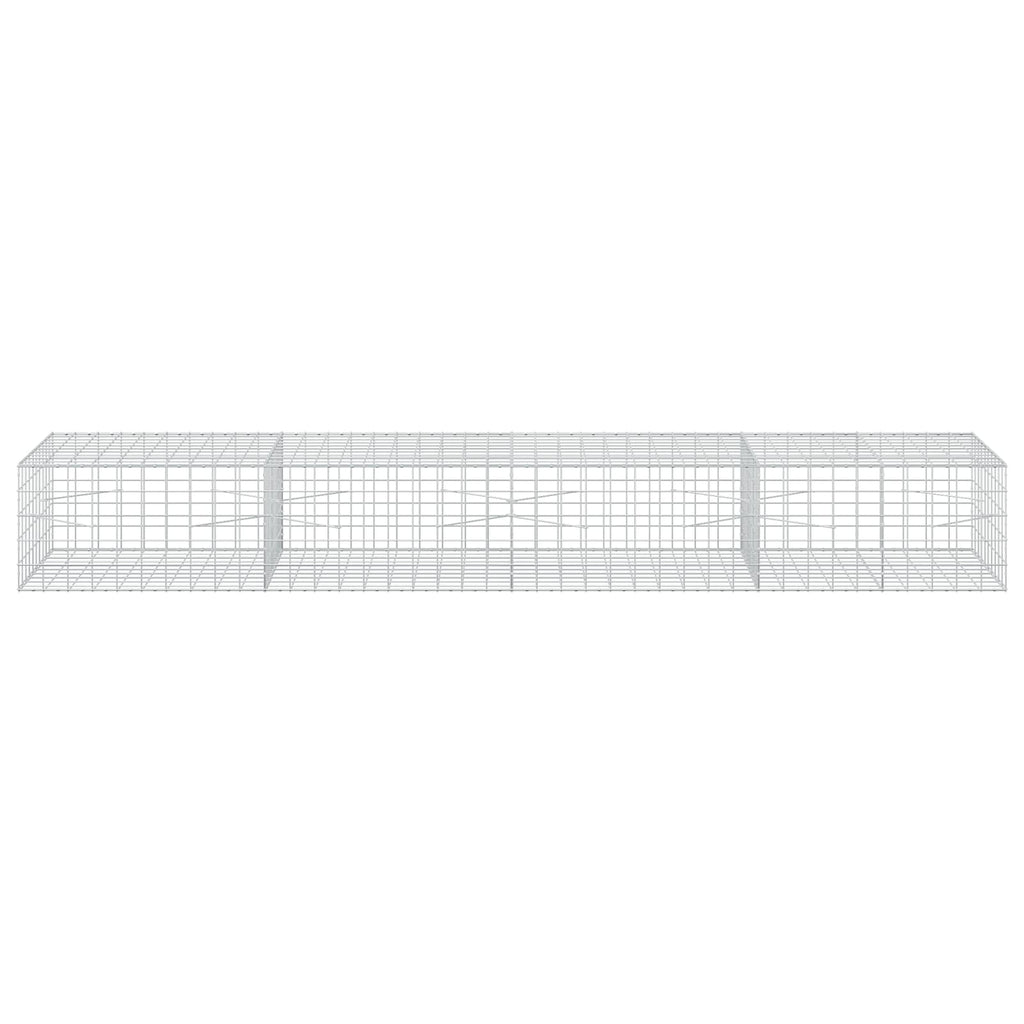 vidaXL Gabion z drutem 5 mm i siatką 10x10 cm 400x100x50 cm
