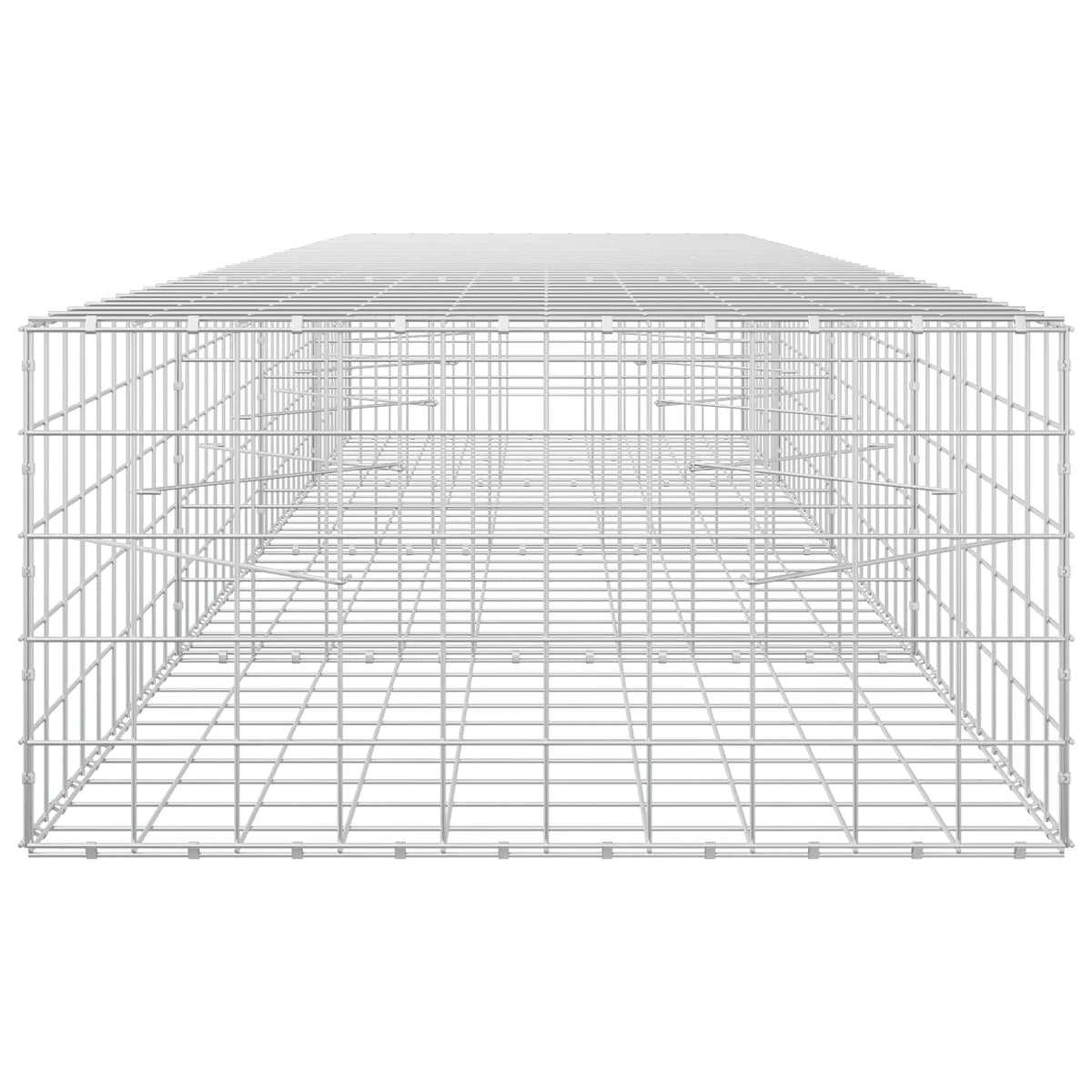 vidaXL Gabion z drutem 5 mm i siatką 10x10 cm 400x100x50 cm
