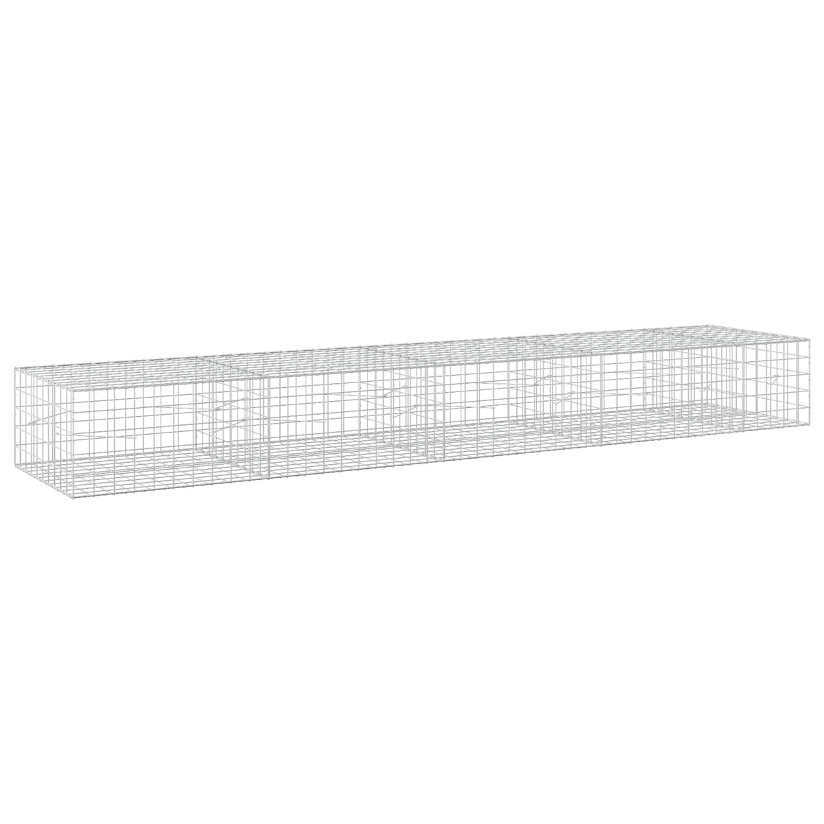vidaXL Gabion z drutem 5 mm i siatką 10x10 cm 450x100x50 cm