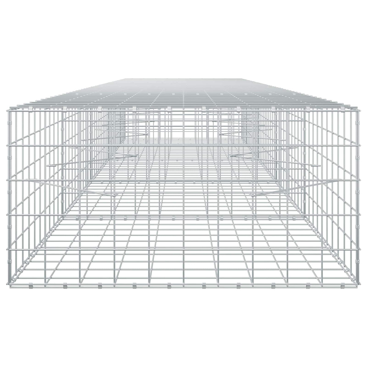 vidaXL Gabion z drutem 5 mm i siatką 10x10 cm 450x100x50 cm