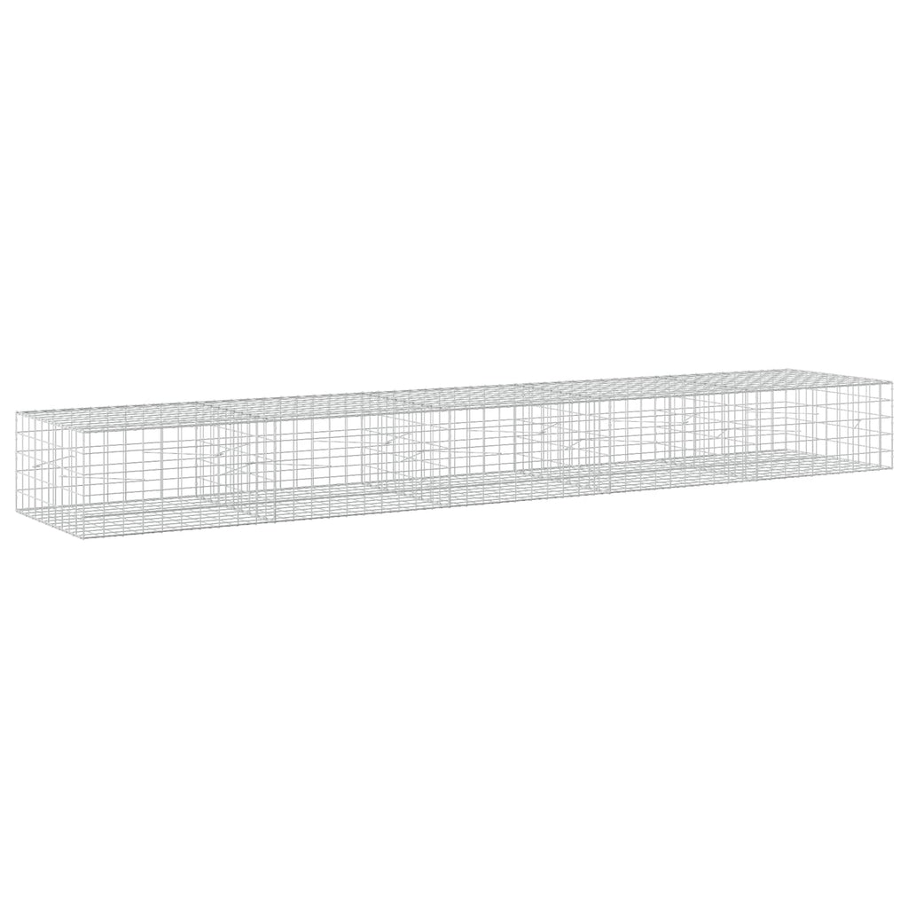 vidaXL Gabion z drutem 5 mm i siatką 10x10 cm 500x100x50 cm