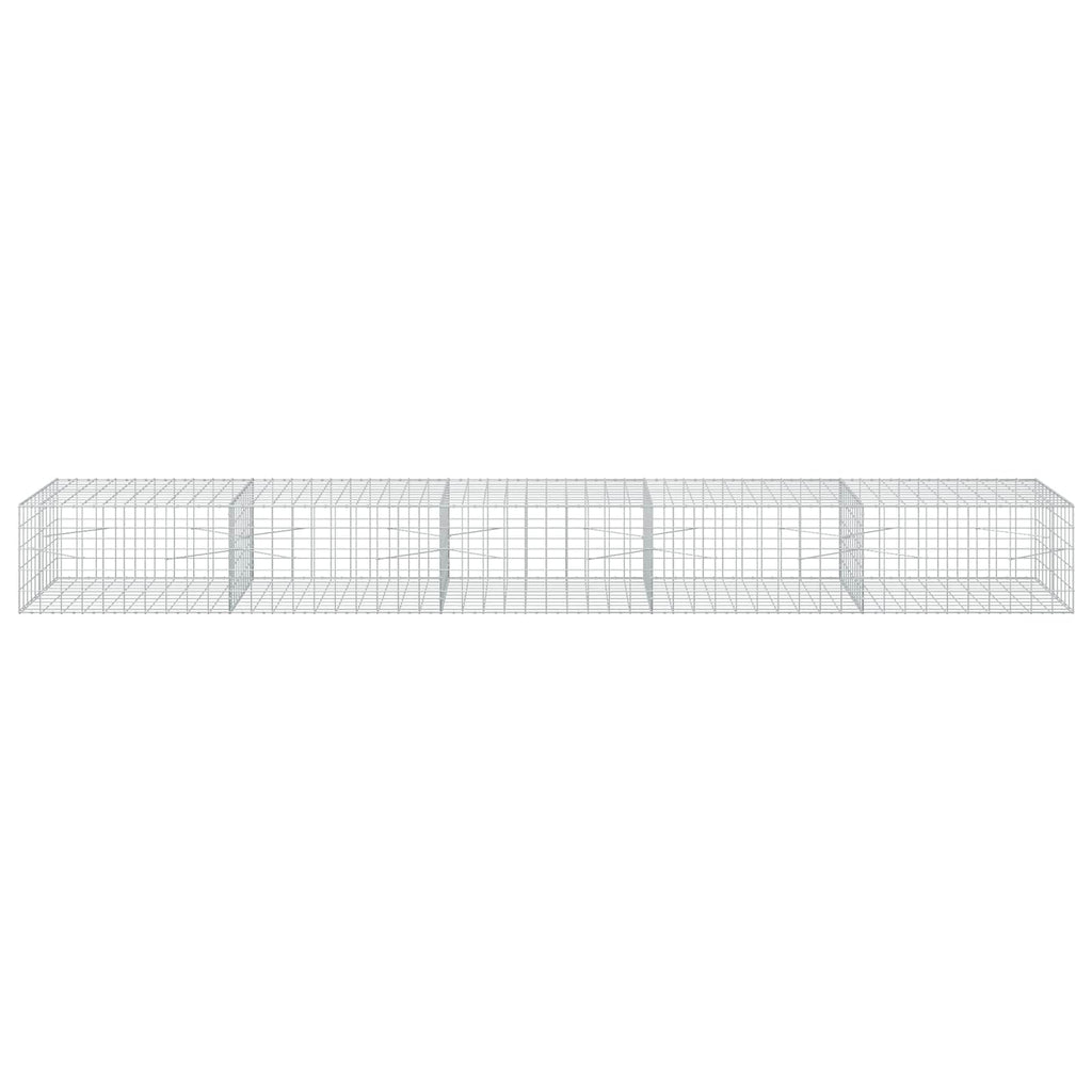 vidaXL Gabion z drutem 5 mm i siatką 10x10 cm 500x100x50 cm