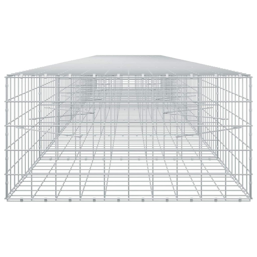 vidaXL Gabion z drutem 5 mm i siatką 10x10 cm 750x100x50 cm