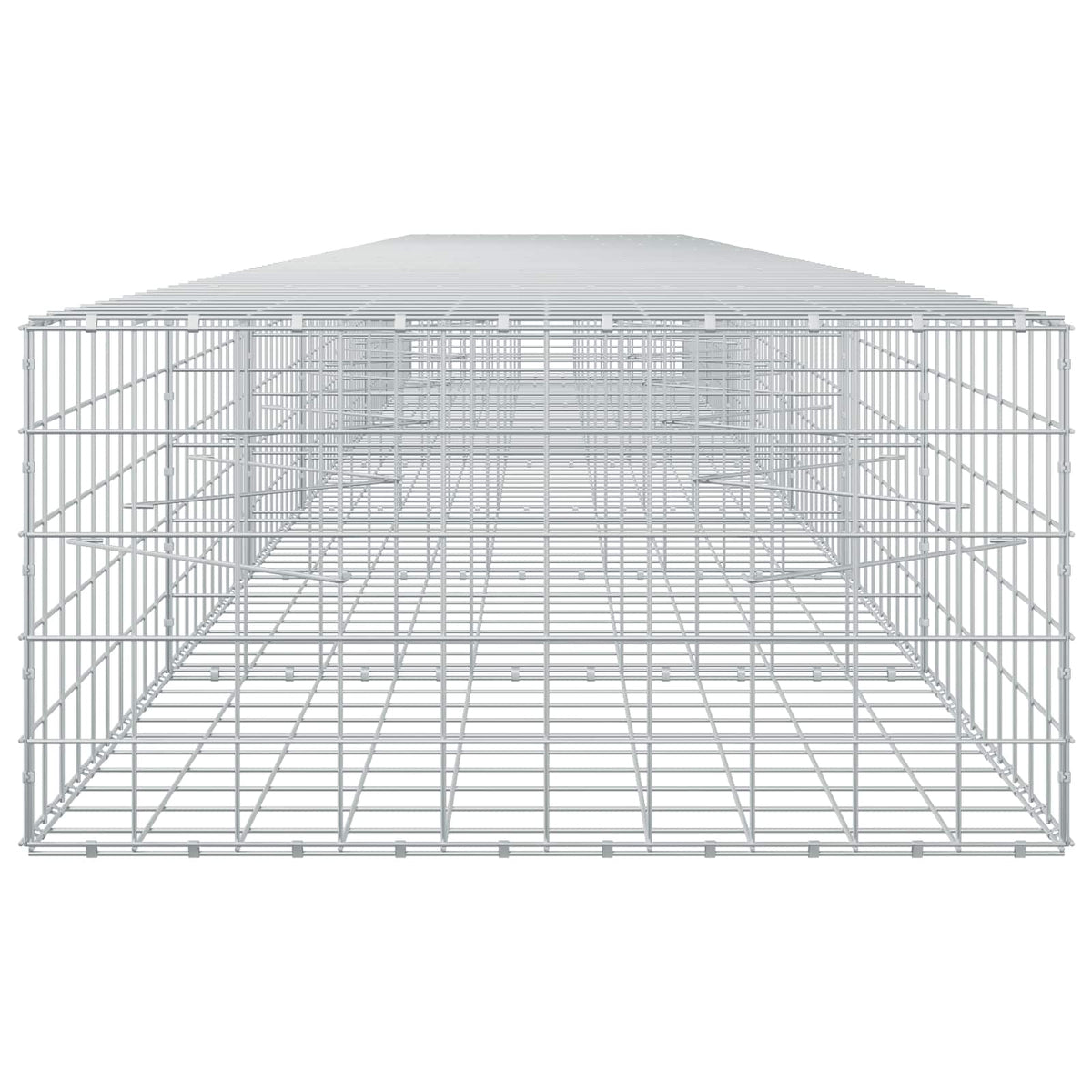 vidaXL Gabion z drutem 5 mm i siatką 10x10 cm 750x100x50 cm