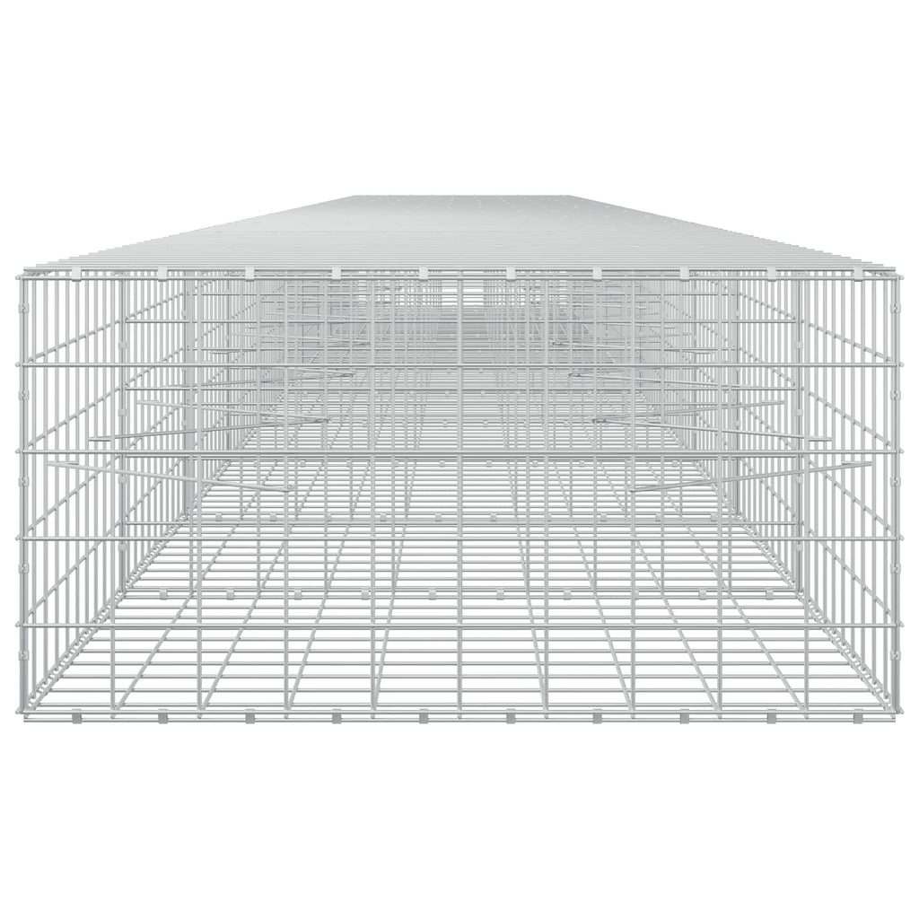 vidaXL Gabion z drutem 5 mm i siatką 10x10 cm 1050x100x50 cm