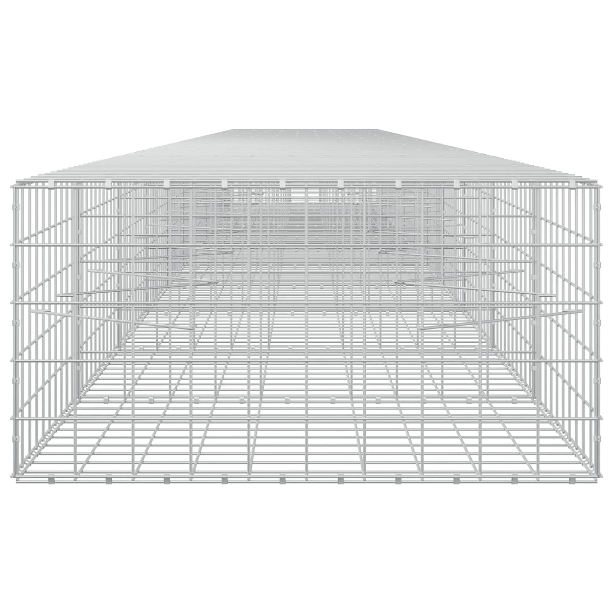vidaXL Gabion z drutem 5 mm i siatką 10x10 cm 1100x100x50 cm