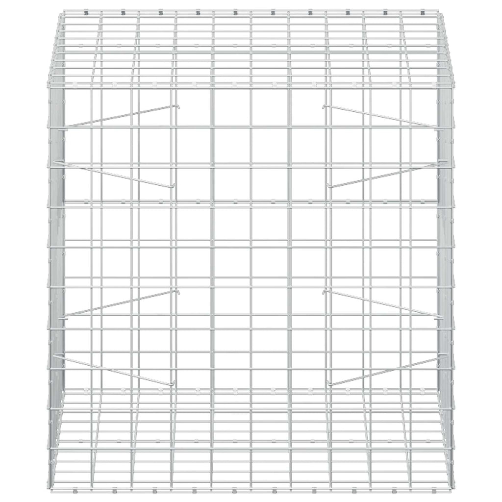 vidaXL Gabion z drutem 5 mm i siatką 10x10 cm 100x100x100 cm