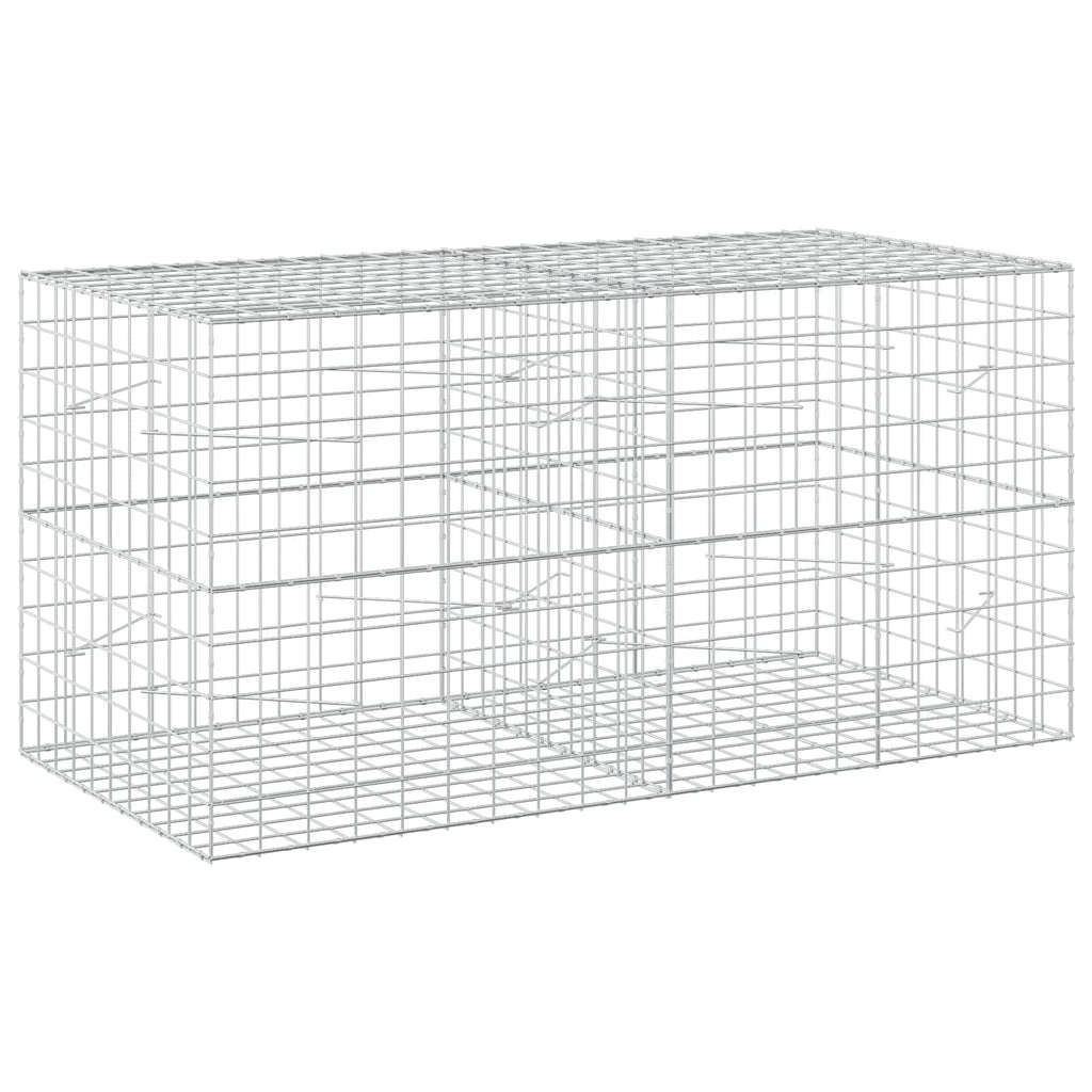 vidaXL Gabion z drutem 5 mm i siatką 10x10 cm 200x100x100 cm