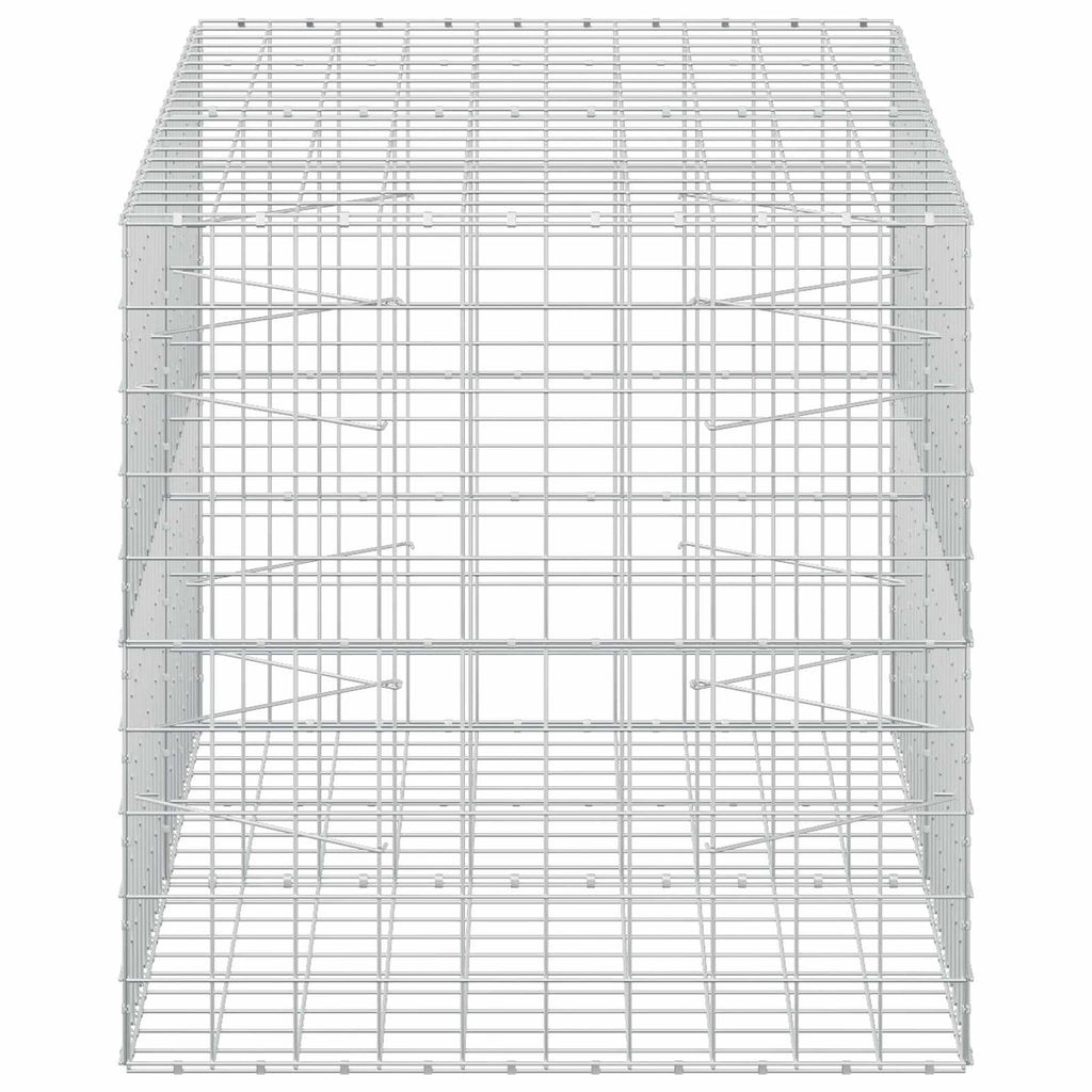 vidaXL Gabion z drutem 5 mm i siatką 10x10 cm 200x100x100 cm