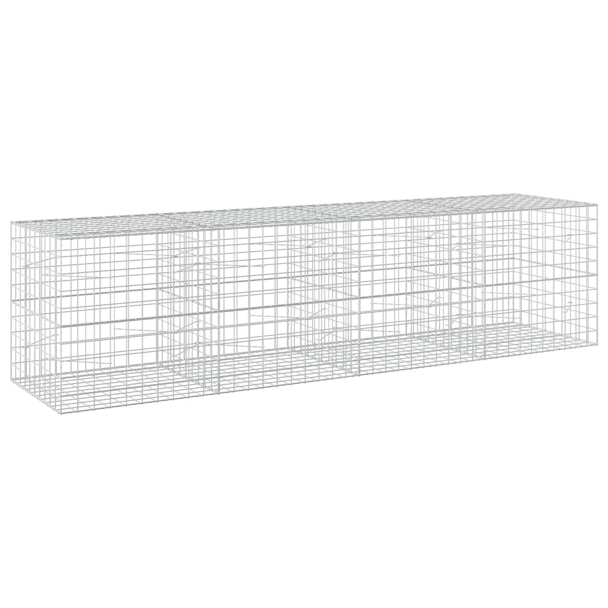 vidaXL Gabion z drutem 5 mm i siatką 10x10 cm 400x100x100 cm