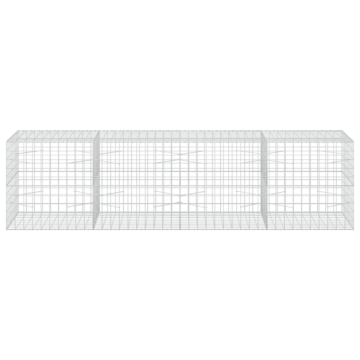 vidaXL Gabion z drutem 5 mm i siatką 10x10 cm 400x100x100 cm