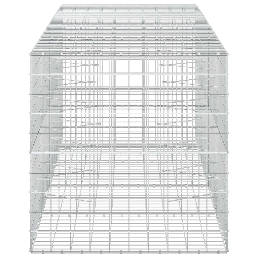 vidaXL Gabion z drutem 5 mm i siatką 10x10 cm 400x100x100 cm