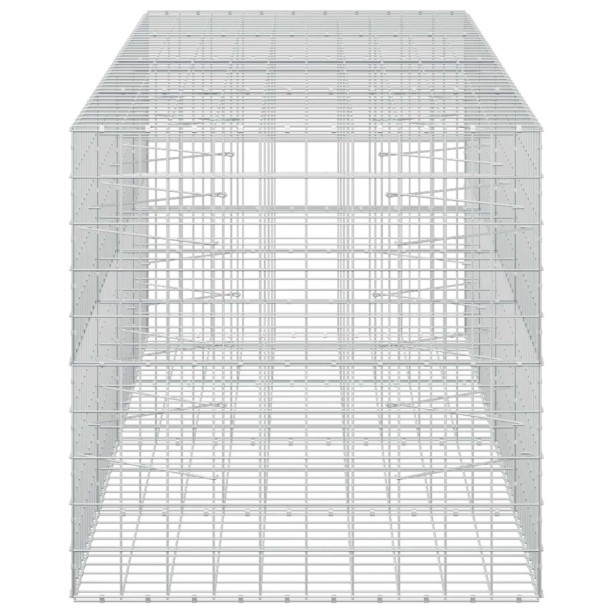 vidaXL Gabion z drutem 5 mm i siatką 10x10 cm 400x100x100 cm