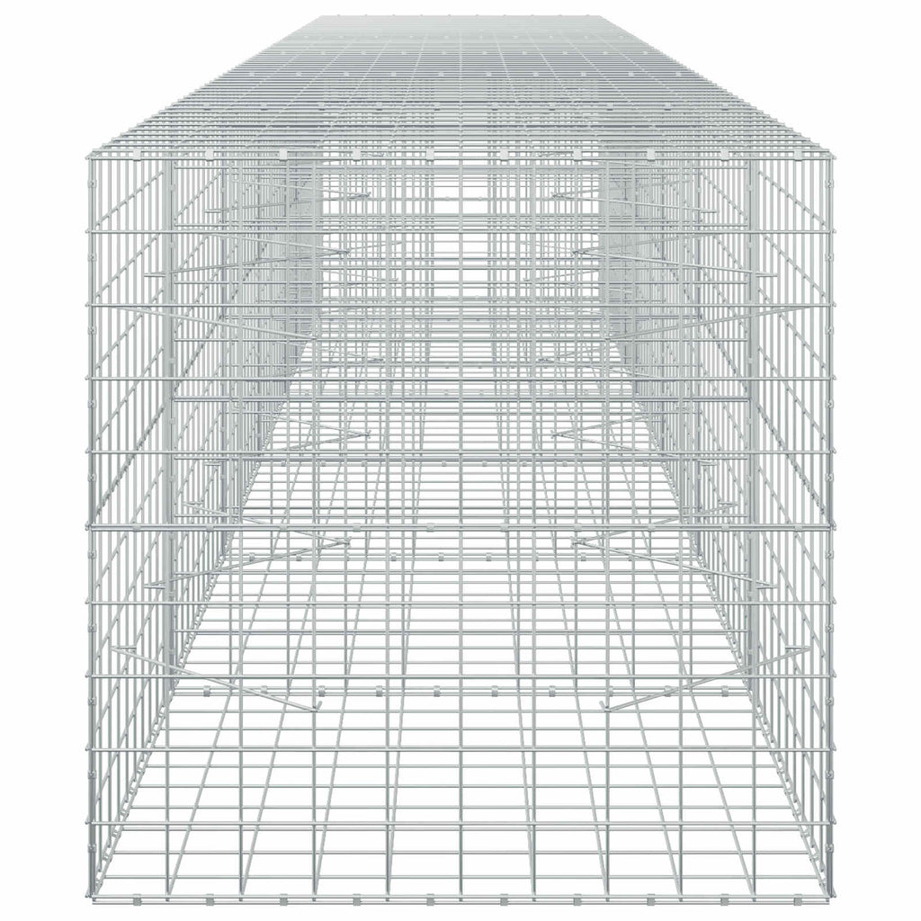 vidaXL Gabion z drutem 5 mm i siatką 10x10 cm 550x100x100 cm