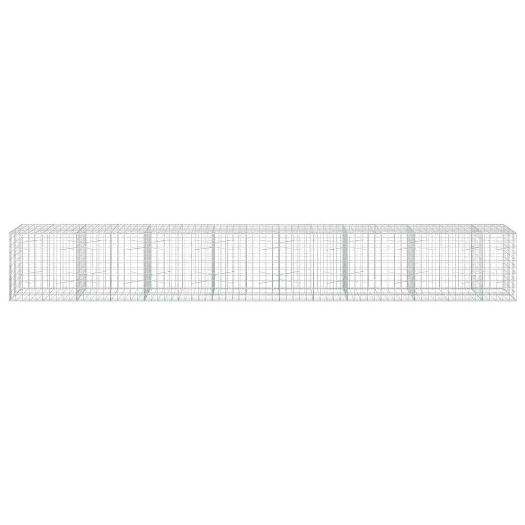 vidaXL Gabion z drutem 5 mm i siatką 10x10 cm 750x100x100 cm