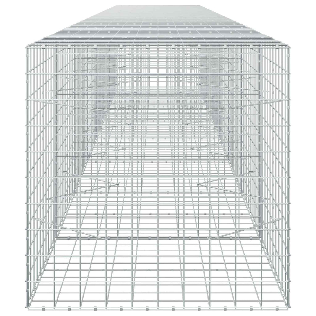 vidaXL Gabion z drutem 5 mm i siatką 10x10 cm 750x100x100 cm