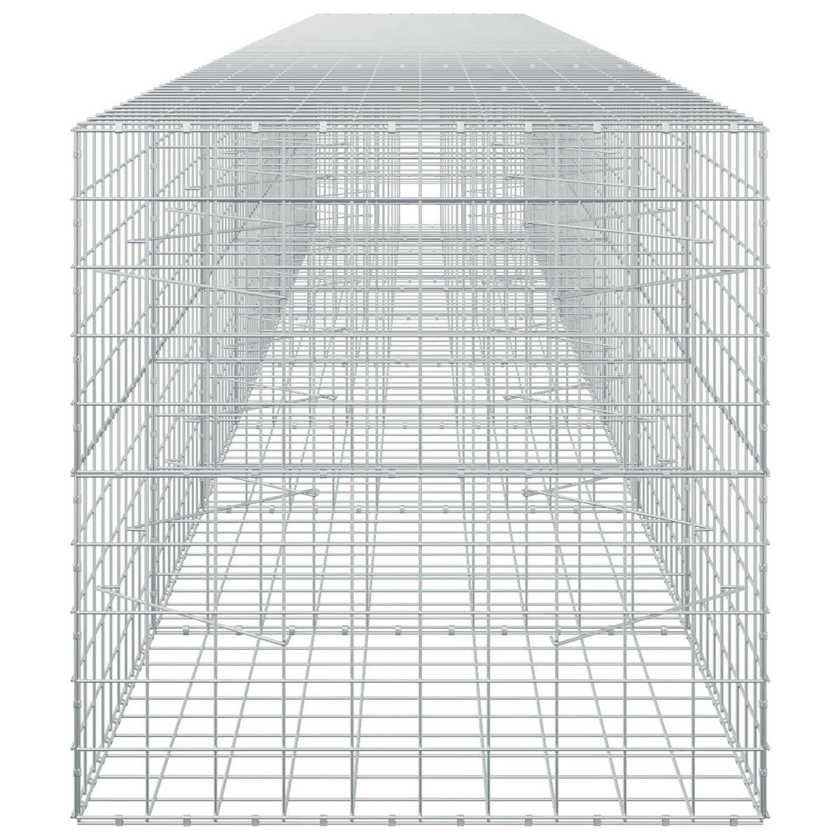 vidaXL Gabion z drutem 5 mm i siatką 10x10 cm 800x100x100 cm