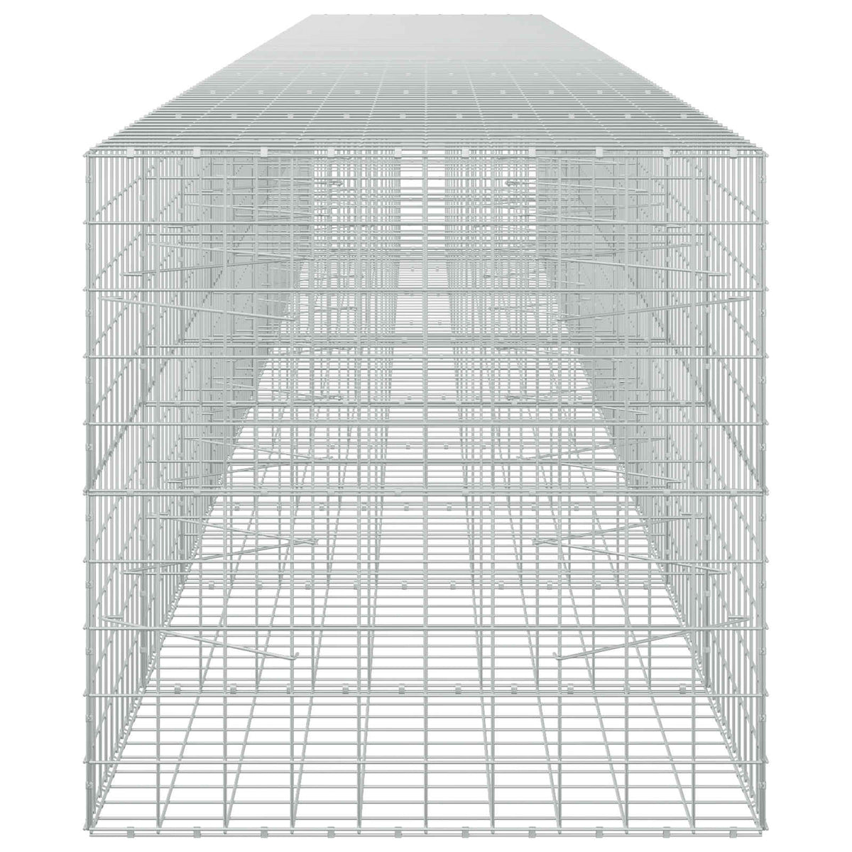 vidaXL Gabion z drutem 5 mm i siatką 10x10 cm 1000x100x100 cm