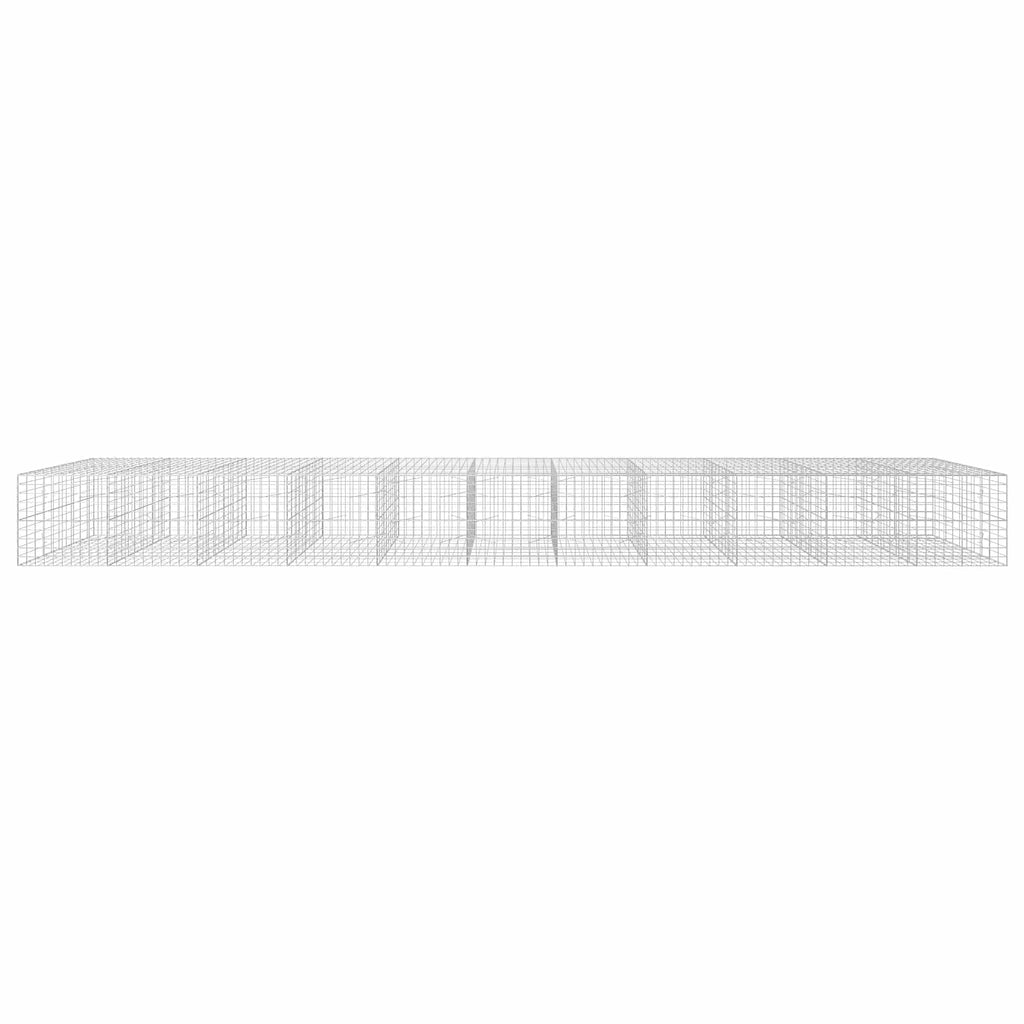 vidaXL Gabion z drutem 5 mm i siatką 10x10 cm 1100x100x100 cm