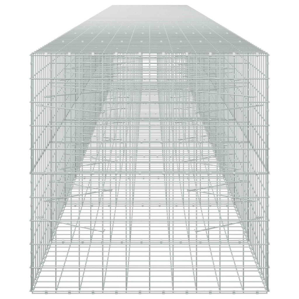 vidaXL Gabion z drutem 5 mm i siatką 10x10 cm 1100x100x100 cm