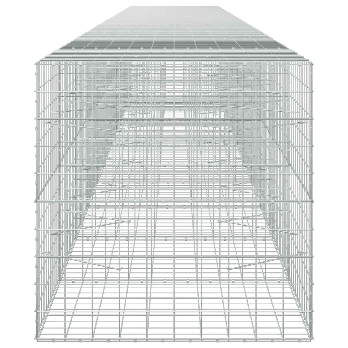 vidaXL Gabion z drutem 5 mm i siatką 10x10 cm 1100x100x100 cm