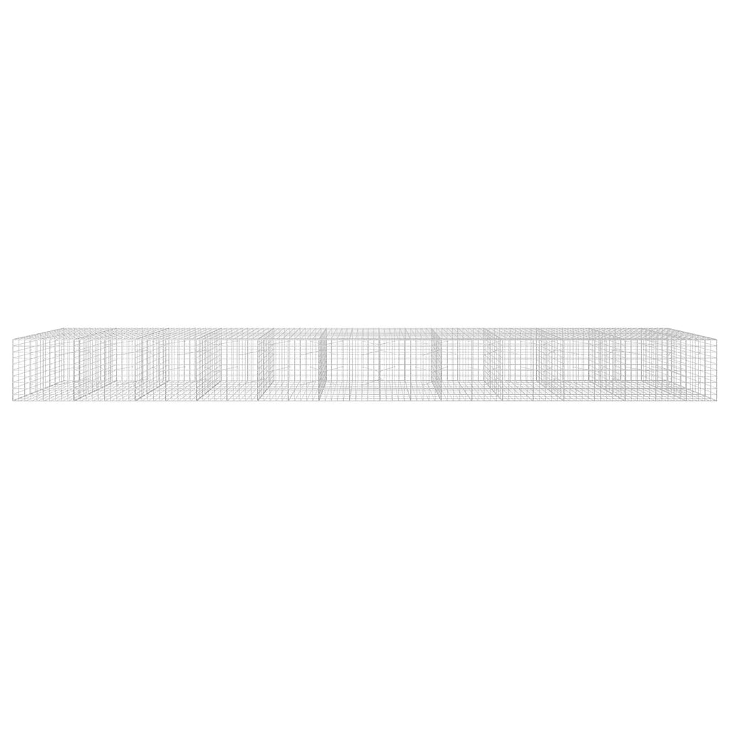 vidaXL Gabion z drutem 5 mm i siatką 10x10 cm 1150x100x100 cm