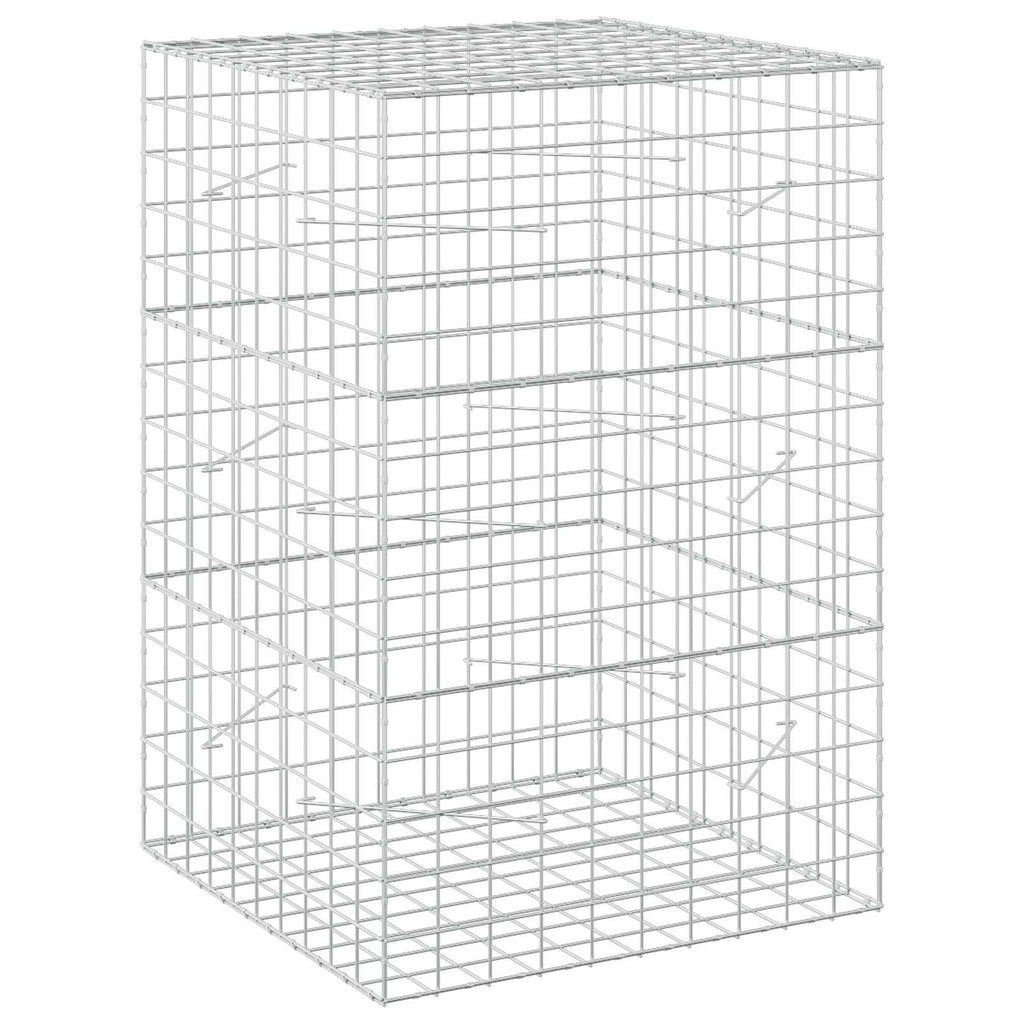 vidaXL Gabion z drutem 5 mm i siatką 10x10 cm 100x100x150 cm