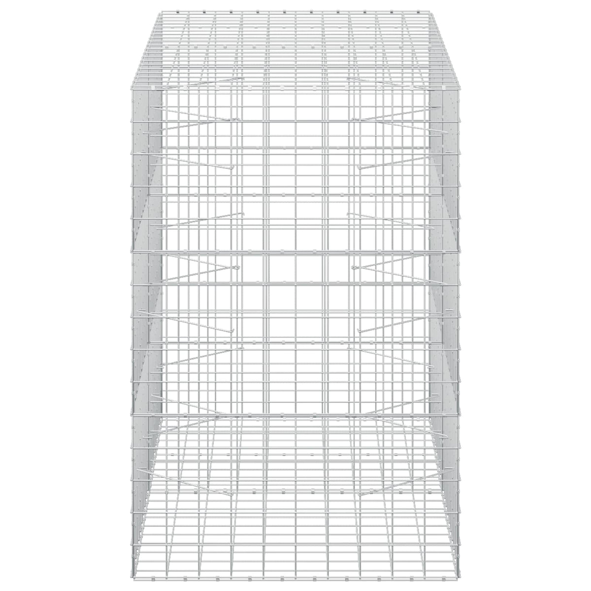 vidaXL Gabion z drutem 5 mm i siatką 10x10 cm 200x100x150 cm