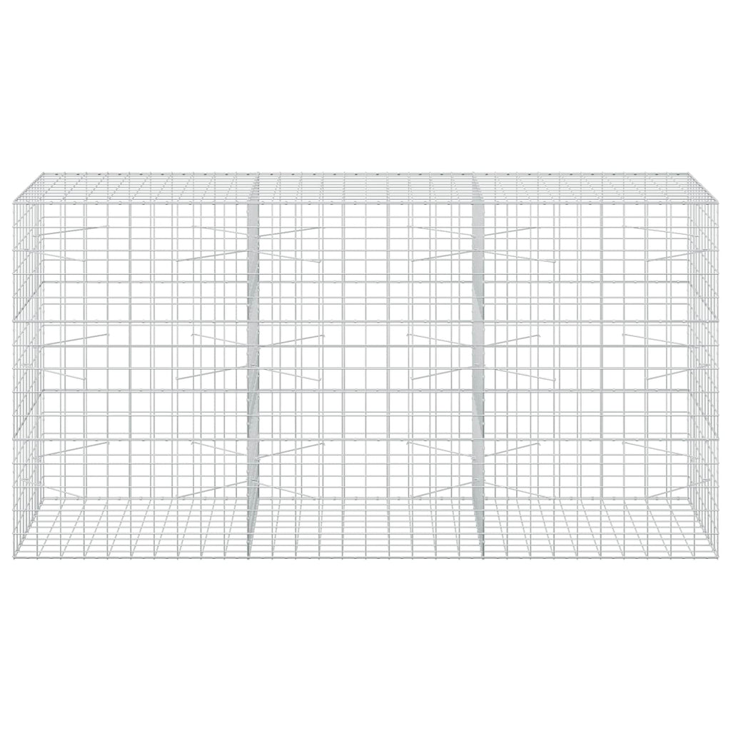 vidaXL Gabion z drutem 5 mm i siatką 10x10 cm 300x100x150 cm
