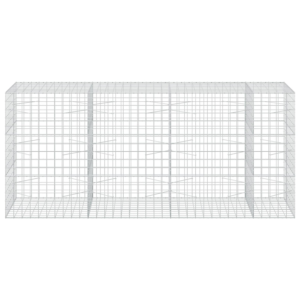 vidaXL Gabion z drutu 5 mm i siatką 10x10 cm 350x100x150 cm