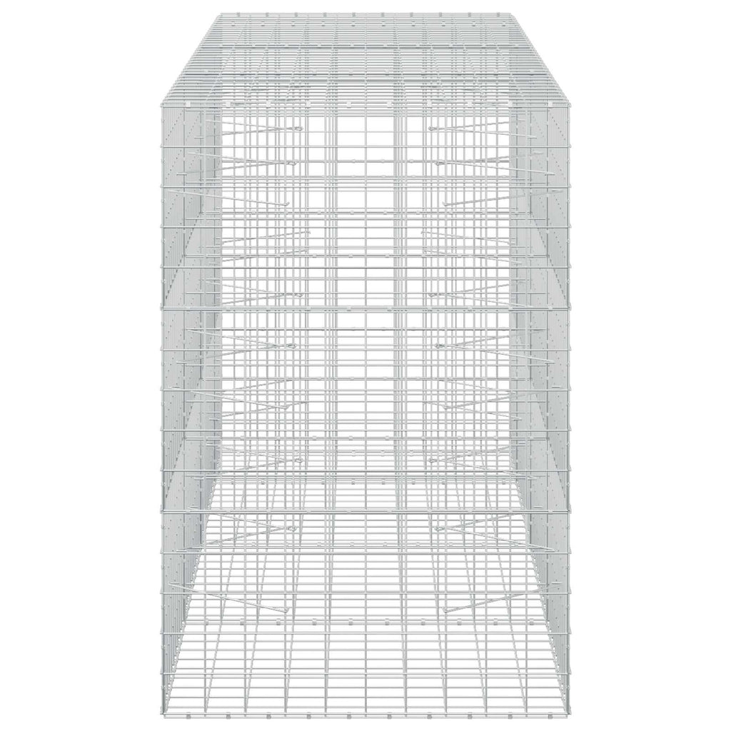vidaXL Gabion z drutu 5 mm i siatką 10x10 cm 350x100x150 cm