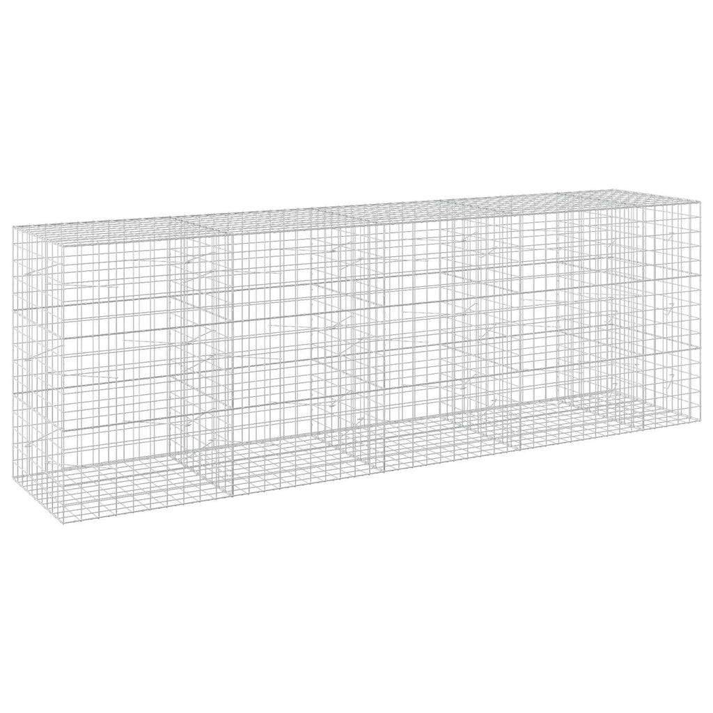 vidaXL Gabion z drutem 5 mm i siatką 10x10 cm 450x100x150 cm