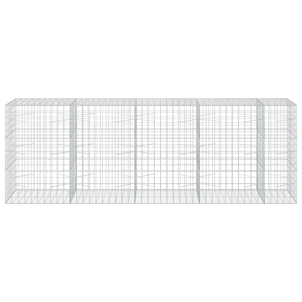 vidaXL Gabion z drutem 5 mm i siatką 10x10 cm 450x100x150 cm